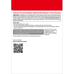Nintendo Switch Online (Individual Membership - 12 months)