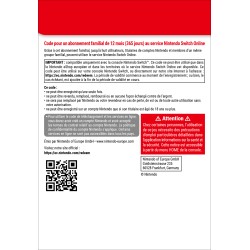 Nintendo Switch Online (Familielidmaatschap - 12 maanden)