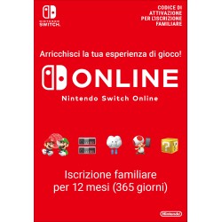 Nintendo Switch Online (Familielidmaatschap - 12 maanden)