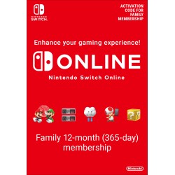 Nintendo Switch Online (Familielidmaatschap - 12 maanden)