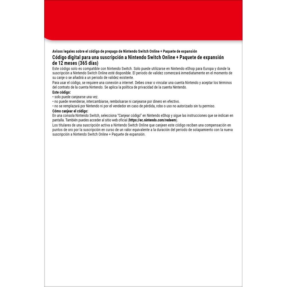 Nintendo Switch Online + Expansion Pack (Individual Membership)