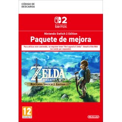 THE LEGEND OF ZELDA BREATH OF THE WILD NINTENDO SWITCH 2 EDITION PAQUETE DE MEJORA CÓDIGO DE DESCARGA DIGITAL