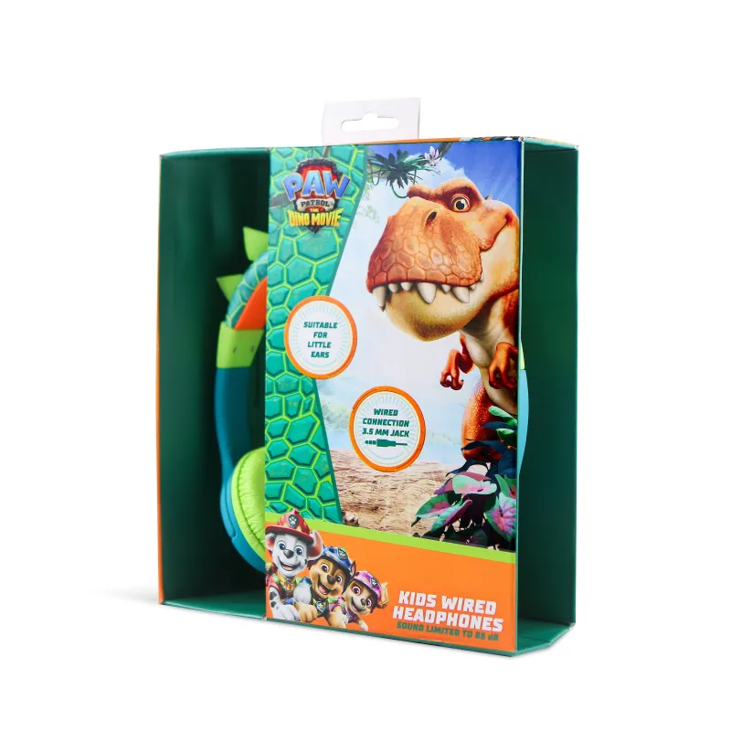 OFFIZIELLE KABELGEBUNDENE KINDERKOPFHÖRER LA PATRULLA CANINA LA DINO PELÍCULA PAW PATROL THE DINO MOVIE MIT LAUTSTÄRKEBEGRENZUNG
