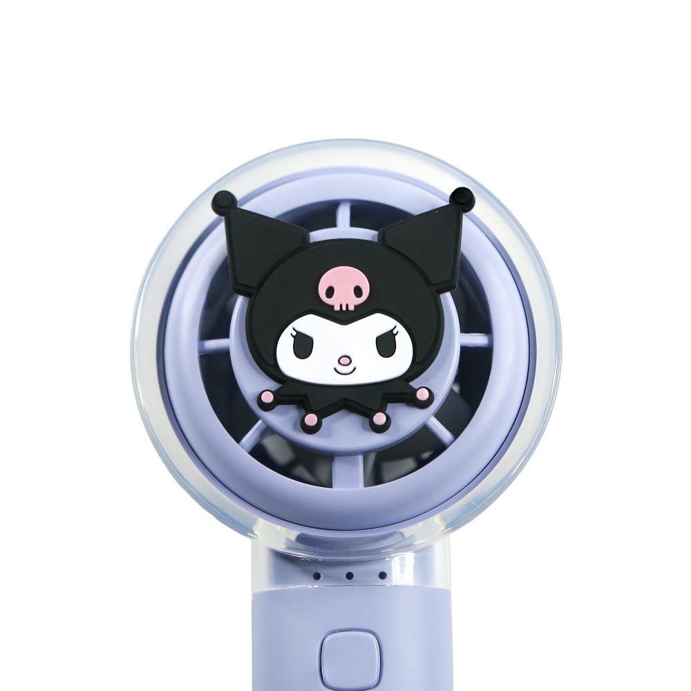 VENTILADOR DE MANO SILENCIOSO KUROMI CON BATERÍA RECARGABLE USB-C Y TRES VELOCIDADES