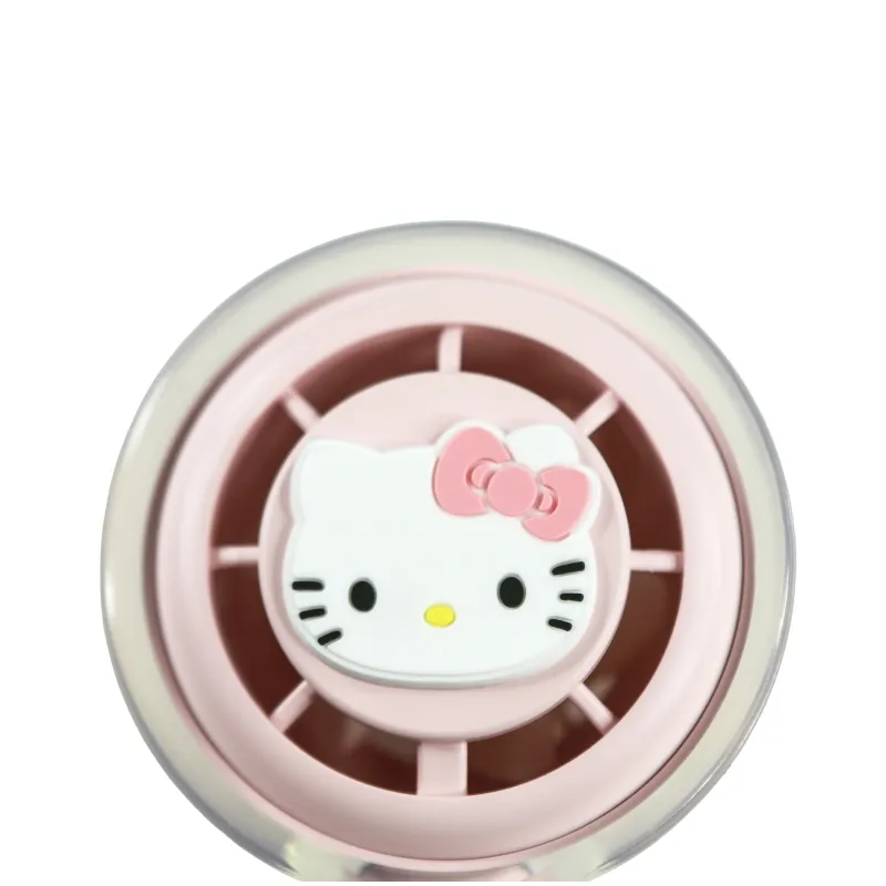 QUIET HANDHELD HELLO KITTY FAN WITH USB-C RECHARGEABLE BATTERY AND THREE SPEEDS - The Shop Gamer