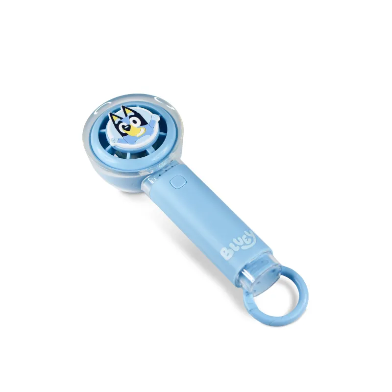 BLUEY SILENT HANDHELD FAN WITH USB-C RECHARGEABLE BATTERY AND THREE SPEEDS - The Shop Gamer