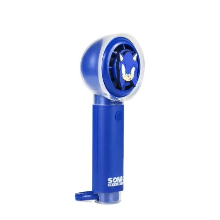 SONIC THE HEDGEHOG SILENT HANDHELD FAN WITH USB-C RECHARGEABLE BATTERY AND THREE SPEEDS - The Shop Gamer