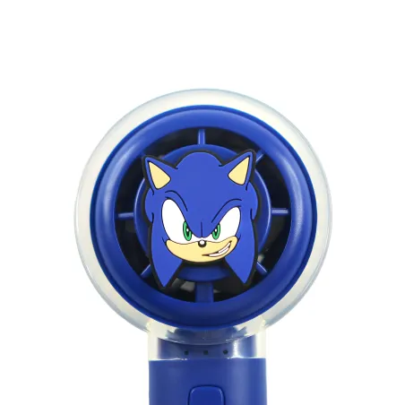 SONIC THE HEDGEHOG SILENT HANDHELD FAN WITH USB-C RECHARGEABLE BATTERY AND THREE SPEEDS - The Shop Gamer