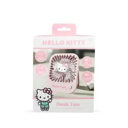 VENTILATORE COMPATTO SILENZIOSO HELLO KITTY CON SUPPORTO PIEGHEVOLE, BATTERIA RICARICABILE USB-C E TRE VELOCITÀ - The Shop Gamer