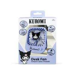 VENTILATORE COMPATTO SILENZIOSO KUROMI CON SUPPORTO PIEGHEVOLE, BATTERIA RICARICABILE USB-C E TRE VELOCITÀ - The Shop Gamer