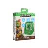 VENTILADOR COMPACTO SILENCIOSO MINECRAFT CON SOPORTE PLEGABLE BATERÍA RECARGABLE USB-C Y TRES VELOCIDADES