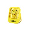 VENTILADOR COMPACTO SILENCIOSO POKÉMON PIKACHU CON SOPORTE PLEGABLE BATERÍA RECARGABLE USB-C Y TRES VELOCIDADES