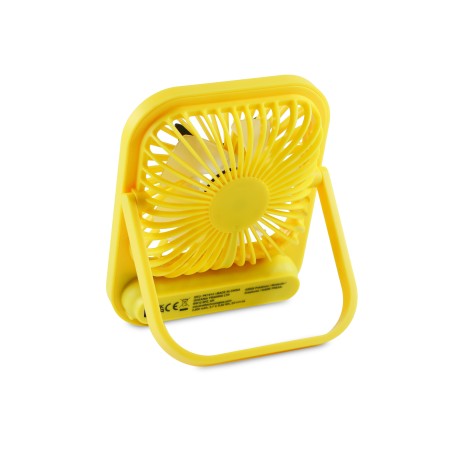 VENTILADOR COMPACTO SILENCIOSO POKÉMON PIKACHU CON SOPORTE PLEGABLE BATERÍA RECARGABLE USB-C Y TRES VELOCIDADES