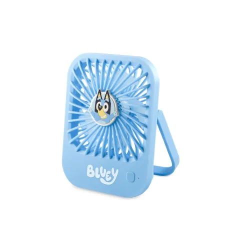 COMPACTE STILLE VENTILATOR BLUEY MET INKLAPBARE STANDAARD, OPLAADBARE BATTERIJ, USB-C EN DRIE SNELHEDEN - The Shop Gamer
