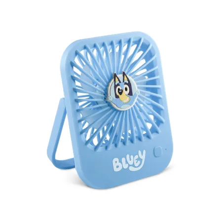 COMPACT QUIET BLUEY FAN WITH FOLDABLE STAND, RECHARGEABLE USB-C BATTERY AND THREE SPEEDS - The Shop Gamer