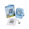 VENTILADOR COMPACTO SILENCIOSO BLUEY CON SOPORTE PLEGABLE BATERÍA RECARGABLE USB-C Y TRES VELOCIDADES