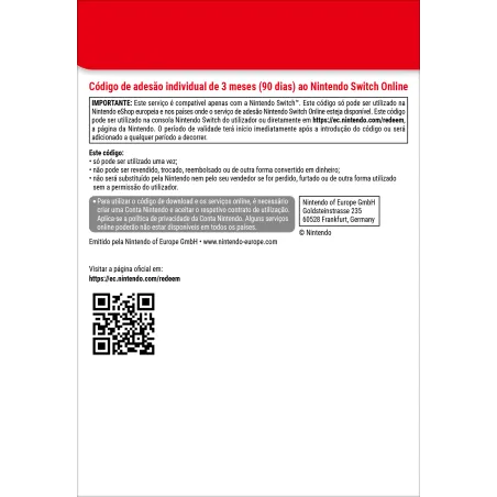Nintendo Switch Online (Suscripción individual - 3 meses)