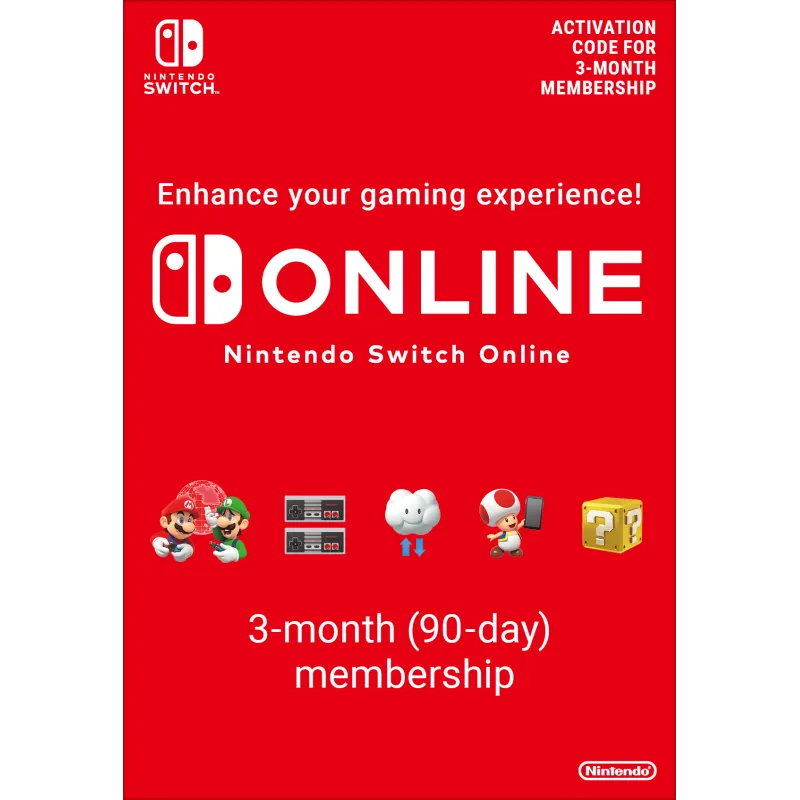 Nintendo Switch Online (Suscripción individual - 3 meses)