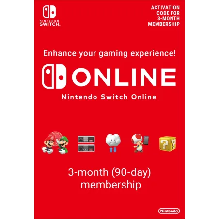 Nintendo Switch Online (Suscripción individual - 3 meses)