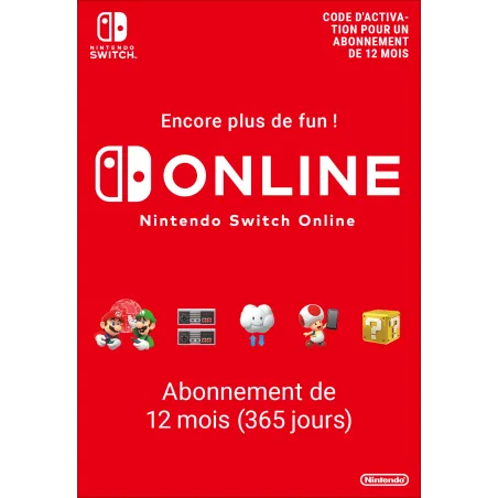 Nintendo Switch Online (Suscripción individual - 12 meses)