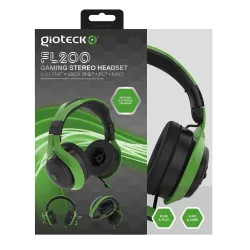 FL-200 WIRED STEREO HEADSET - GREEN (UNIVERSAL) - The Shop Gamer