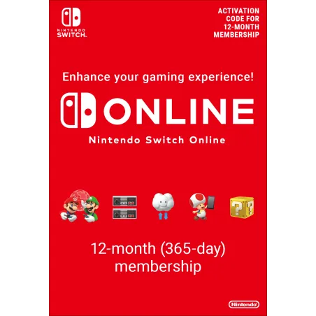 Nintendo Switch Online (Suscripción individual - 12 meses)