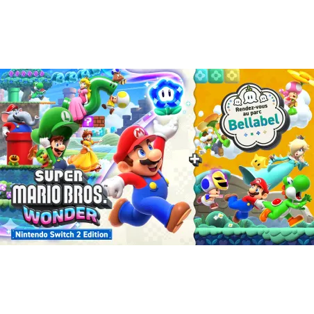 Super Mario Bros. Wonder – Pack de mise à niveau vers Nintendo Switch 2 Edition + Rencontre au parc Belabel - The Shop Gamer