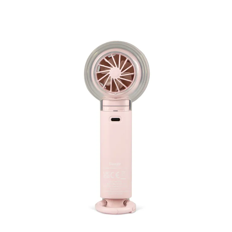 QUIET HELLO KITTY HANDHELD FAN WITH USB-C RECHARGEABLE BATTERY AND THREE SPEEDS - The Shop Gamer