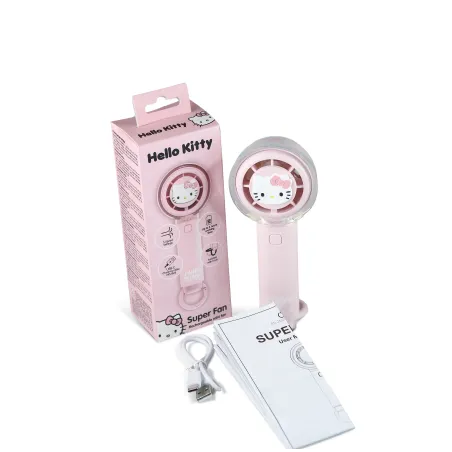 VENTILATORE PORTATILE SILENZIOSO HELLO KITTY CON BATTERIA RICARICABILE USB-C E TRE VELOCITÀ - The Shop Gamer