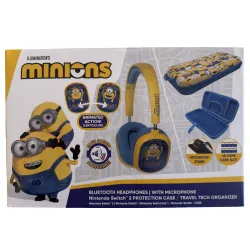 MINIONS-PAKKET MET BLUETOOTH-HOOFDTELEFOON, MICROFOON EN BESCHERMHOES VOOR NINTENDO SWITCH 2 NINTENDO SWITCH SWITCH LITE - The S