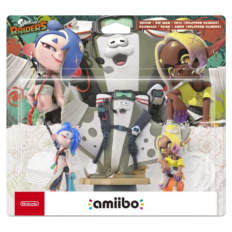 AMIIBO-FIGUUR SPLATOON RAIDERS BIGMAN SHIVER FRYE, SPLATOON-COLLECTIE, 3 FIGUREN NINTENDO SWITCH 2 NINTENDO SWITCH - The Shop Ga
