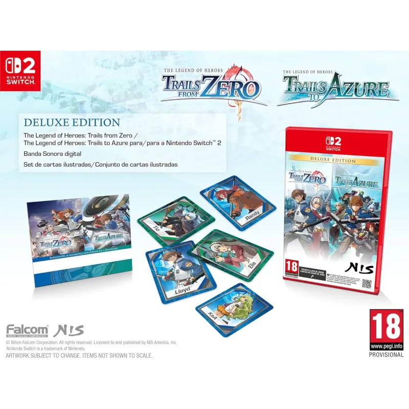 PRÉ-VENDA THE LEGEND OF HEROES: TRAILS FROM ZERO / THE LEGEND OF HEROES: TRAILS TO AZURE EDIÇÃO DELUXE, ESCOLHA PS5 SWITCH - The