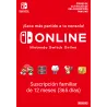 Nintendo Switch Online (Suscripción familiar - 12 meses)