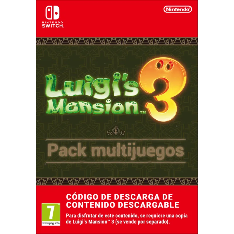 LUIGI'S MANSION 3 PACK MULTIJUEGOS CÓDIGO DE DESCARGA DIGITAL DE PACK DE CONTENIDO