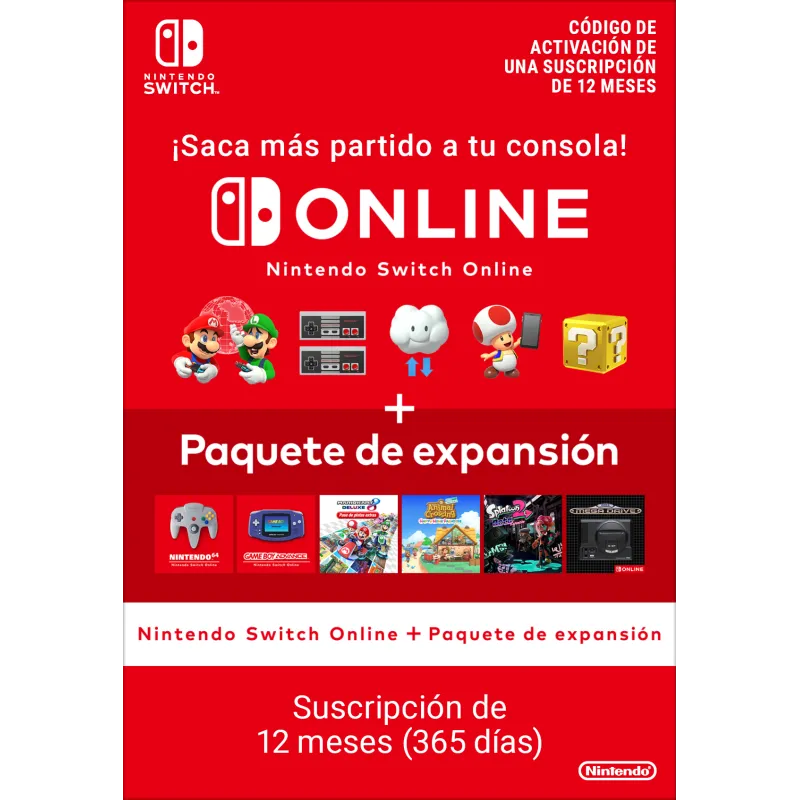 Nintendo Switch Online + Pack additionnel (Abonnement individuel) - The Shop Gamer