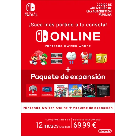 Nintendo Switch Online + Expansion Pack (Family Membership) - The Shop Gamer