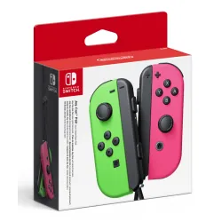JOY-CON CONTROLLERS LEFT/RIGHT SET, NEON GREEN/NEON PINK FOR NINTENDO SWITCH - The Shop Gamer