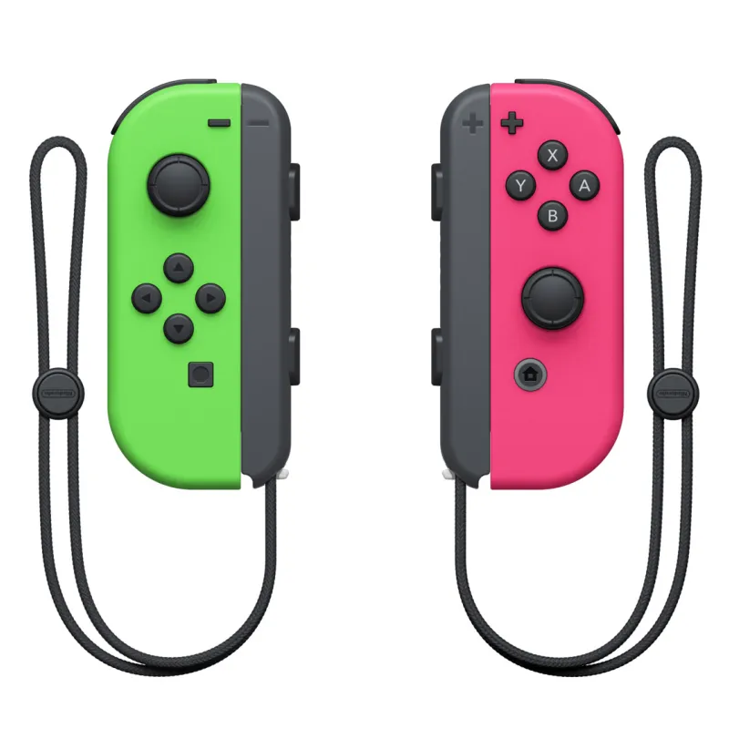 JOY-CON CONTROLLERS LEFT/RIGHT SET, NEON GREEN/NEON PINK FOR NINTENDO SWITCH - The Shop Gamer