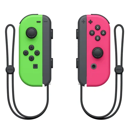 JOY-CON CONTROLLERS LEFT/RIGHT SET, NEON GREEN/NEON PINK FOR NINTENDO SWITCH - The Shop Gamer