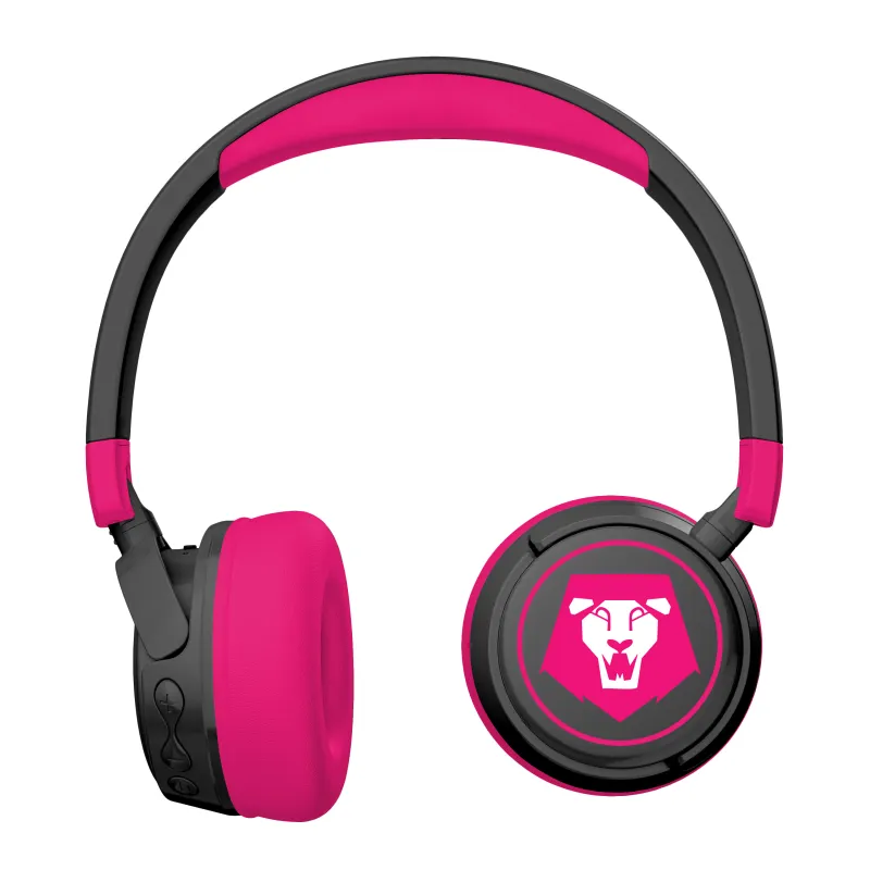 AURICULARES INFANTILES INALÁMBRICOS KPOP DEMON HUNTERS SAJA BOYS PLEGABLES Y CON CONTROL PARENTAL DE VOLUMEN