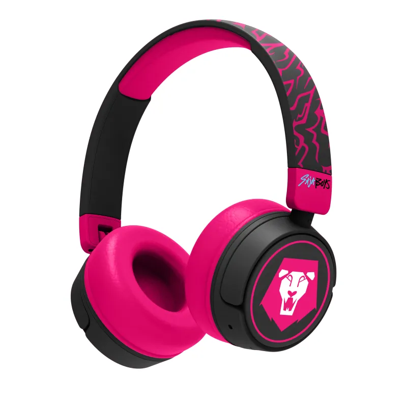 AURICULARES INFANTILES INALÁMBRICOS KPOP DEMON HUNTERS SAJA BOYS PLEGABLES Y CON CONTROL PARENTAL DE VOLUMEN