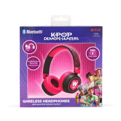 AURICULARES INFANTILES INALÁMBRICOS KPOP DEMON HUNTERS SAJA BOYS PLEGABLES Y CON CONTROL PARENTAL DE VOLUMEN