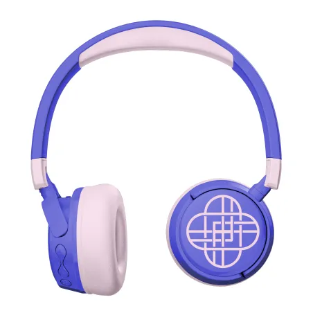 AURICULARES INFANTILES INALÁMBRICOS K-POP DEMON HUNTERS HUNTRIX LOGO PLEGABLES Y CON CONTROL PARENTAL DE VOLUMEN