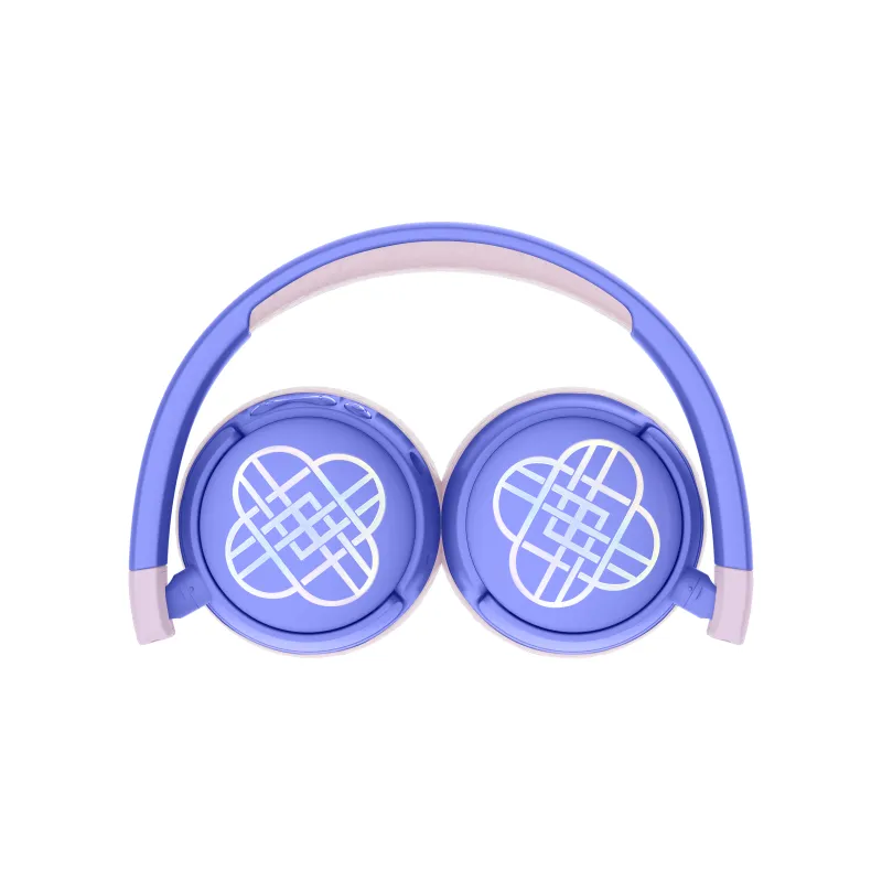 AURICULARES INFANTILES INALÁMBRICOS K-POP DEMON HUNTERS HUNTRIX LOGO PLEGABLES Y CON CONTROL PARENTAL DE VOLUMEN