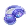 AURICULARES INALÁMBRICOS K-POP DEMON HUNTERS HUNTRIX LOGO CON ILUMINACIÓN LED PLEGABLES Y CON CONTROL PARENTAL DE VOLUMEN
