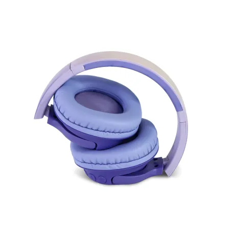 AURICULARES INALÁMBRICOS K-POP DEMON HUNTERS HUNTRIX LOGO CON ILUMINACIÓN LED PLEGABLES Y CON CONTROL PARENTAL DE VOLUMEN