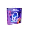 AURICULARES INALÁMBRICOS K-POP DEMON HUNTERS HUNTRIX LOGO CON ILUMINACIÓN LED PLEGABLES Y CON CONTROL PARENTAL DE VOLUMEN