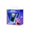 AURICULARES INALÁMBRICOS K-POP DEMON HUNTERS HUNTRIX LOGO GOLDEN CON ESTUCHE DESLIZANTE ILUMINADO COLOR NEGRO