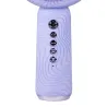 MICRÓFONO KARAOKE CON ALTAVOZ BLUETOOTH KPOP DEMON HUNTERS HUNTRIX LOGO CON LUCES LED COLOR VIOLETA