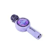 MICRÓFONO KARAOKE CON ALTAVOZ BLUETOOTH KPOP DEMON HUNTERS HUNTRIX LOGO CON LUCES LED COLOR VIOLETA